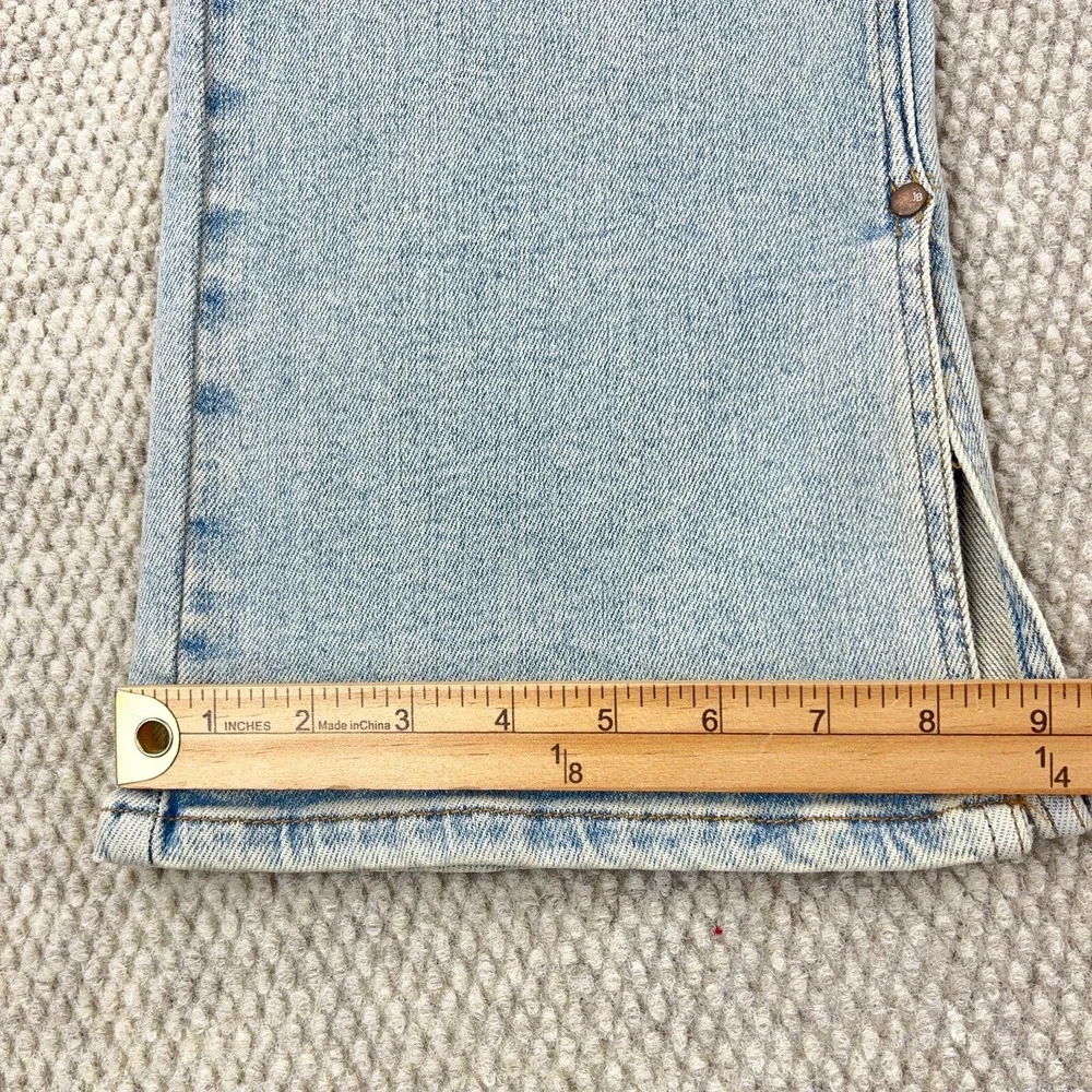 Judy Blue Jeans Women 16W Straight Leg High Waist Light Wash Distressed  Holes - Picture 12 of 16